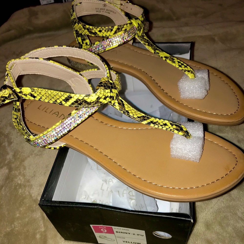 New yellow sandles